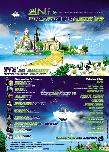 Party Flyer d.N.I Birthday Party V3 (3rd Edition) FREE PARTY 27 Aug '11, 18:00