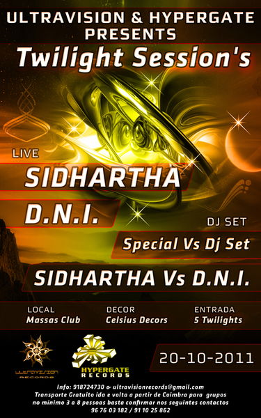 Party Flyer Twilight Session by Ultravision Records & Hypergate Records 20 Oct '11, 22:00