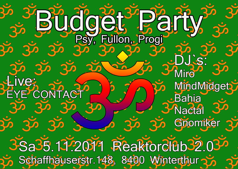 Budget Party 5 Nov '11, 23:00
