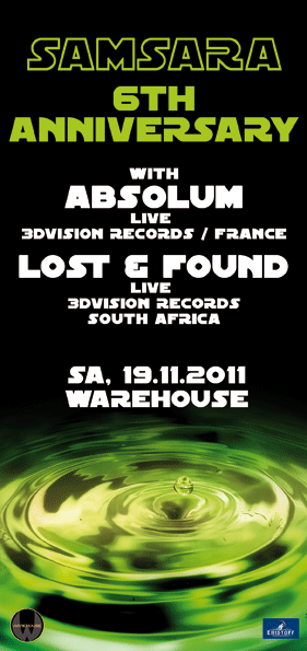 SAMSARA pres. 6th ANNIVERSARY 19 Nov '11, 22:00