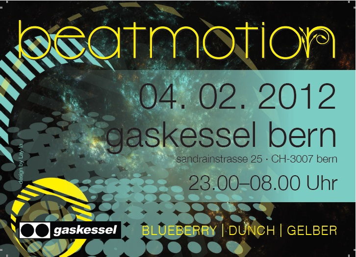 Party Flyer Beat Motion 4 Feb '12, 23:00