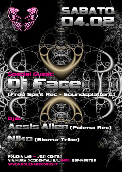 Party Flyer ✰✰✰✰✰SHAMANICA@POLENA LAB✰✰✰✰✰ 4 Feb '12, 23:00