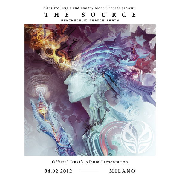 Party Flyer THE SOURCE - DUST Album Release Party - 4 Feb '12, 23:00