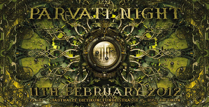 Party Flyer Parvati Night 11 Feb '12, 22:00