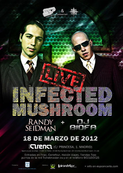 INFECTED MUSHROOM live concert · 18 Mar 12, 19:00