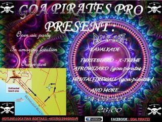 Party Flyer GOA PIRATES PSY NIGHT 24 Mar '12, 23:00