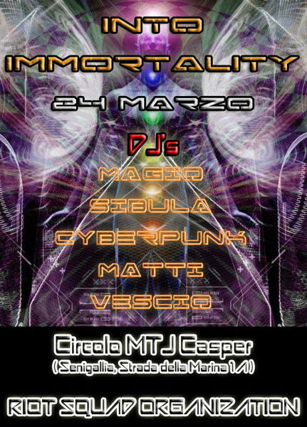 Party Flyer ॐ INTO IMMORTALITY ॐ 24 Mar '12, 23:30