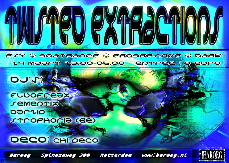 Party Flyer Twisted Extractions 24 Mar '12, 23:00