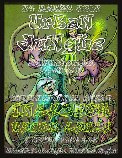Party Flyer uRBaN JuNgLe - INSECTOR/VENOM SENSE 3 HOURS LIVE! 24 Mar '12, 23:30