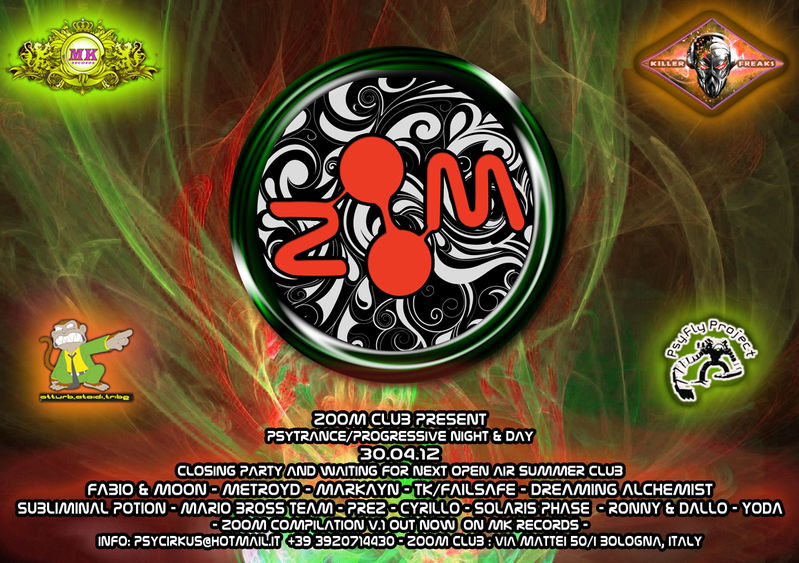 PSYCHEDELIK EVOLUTION -MK B-DAY -FABIO & MOON LIVE SPINTWIST 30 Apr '12, 23:00
