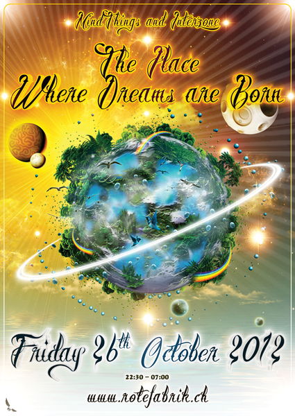 Party Flyer MindThings & Interzone @ Rote Fabrik 26 Oct '12, 22:30