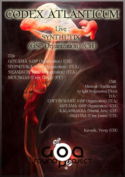 Party Flyer CODEX ATLANTICUM 1 Dec '12, 21:00