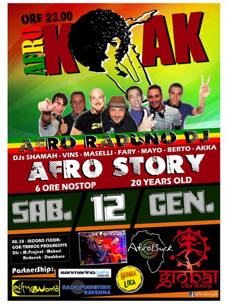 Party Flyer < AFRO-GOA RADUNO 2013 > 12 Jan '13, 23:30