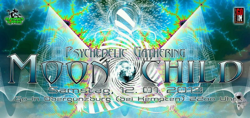 Party Flyer MOONCHILD - 10 Jahre ELECTROHIPPIES 12 Jan '13, 22:00