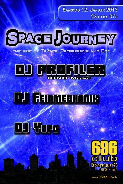 Party Flyer Space Journey 12 Jan '13, 23:00