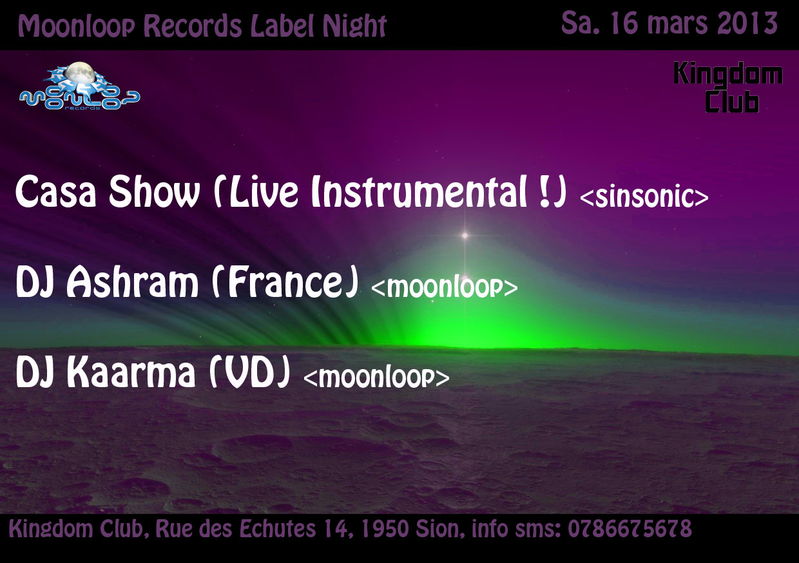 Party Flyer Moonloop Records Label Party 16 Mar '13, 21:30