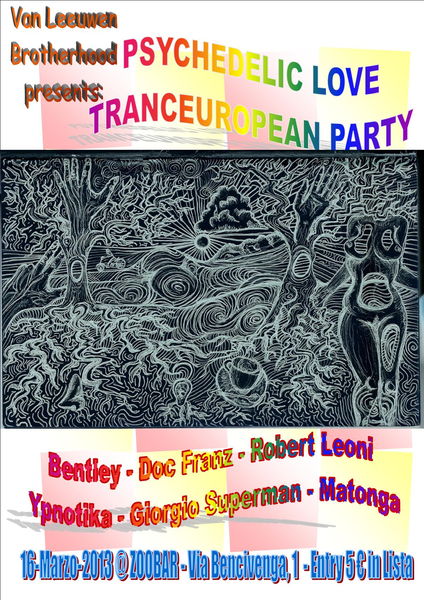 Party Flyer TRANCEUROPEAN Psychedelic LOVE PARTY - LIONS BROTHERHOOD @ZOOBAR 16 Mar '13, 23:00