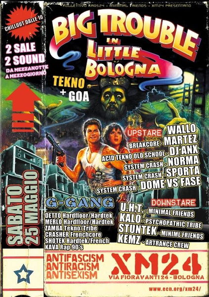 Party Flyer BIG TROUBLE in LITTLE BOLOGNA 2sale 2sound TEKNO+GOA 25 May '13, 23:30