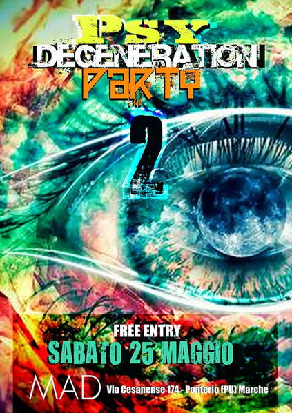Party Flyer ::: Psy DeGeNeRaTiOn Party Vol.2 (Wine Edition) // FREE ENTRY // 25 May '13, 23:00