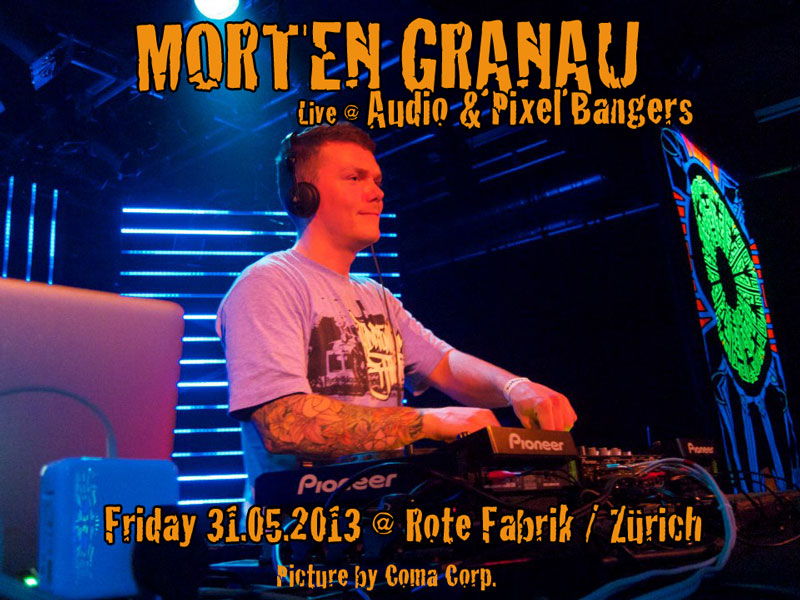 Party Flyer Audio & Pixel Bangers @ Rote Fabrik live: Osher & Morten Granau 31 May '13, 23:00