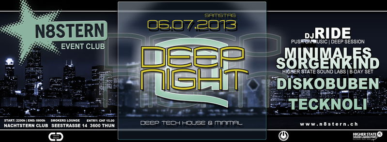 DEEP AT NIGHT 6 Jul '13, 22:00