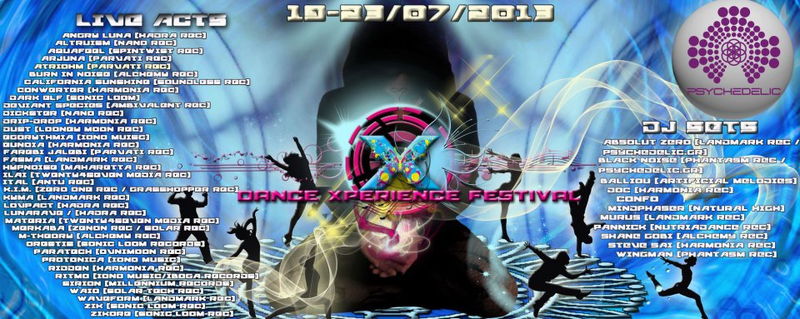 Dance Xperience Festival 2013 · 19 Jul 2013 · Halkidiki (Greece) · goabase  ॐ parties and people