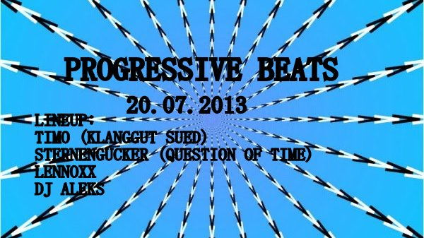 Party Flyer ★★★ Progressive Beats ★★★ 20 Jul '13, 22:00