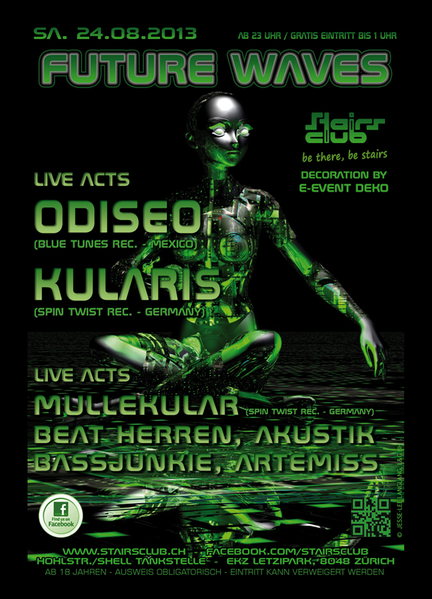 Party Flyer Future Waves 24 Aug '13, 23:00
