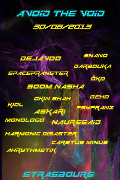 Party Flyer ॐ ॐ ॐ ॐॐ ॐ ॐ AVOID THE VOID ॐ ॐ ॐ ॐ ॐ ॐ ॐ 30 Aug '13, 22:00