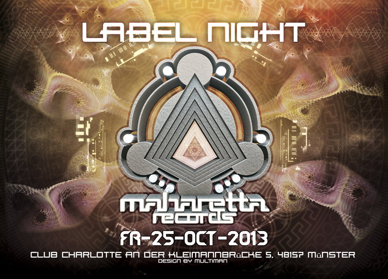 Party Flyer Maharetta Records Label Night @ Club Charlotte 25 Oct '13, 23:00
