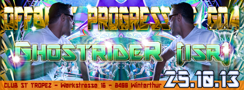 Party Flyer ॐ OFFBEAT PROGRESSIVE GOA ((MAXIMAL4)) - Club ST. TROPEZ in Winterthur 25 Oct '13, 22:00