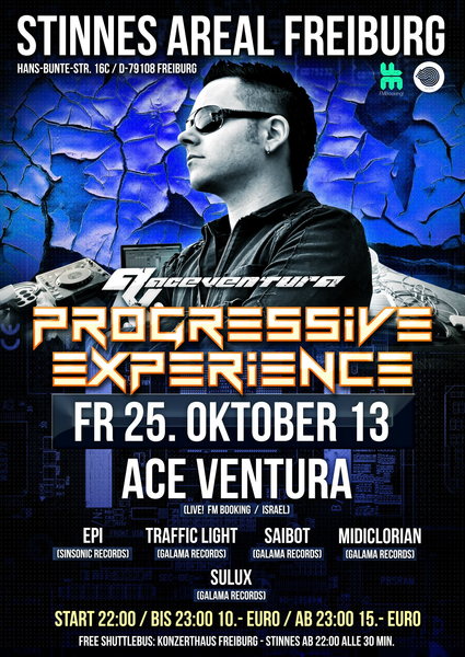Party Flyer Progressiv Experience Freiburg 25 Oct '13, 22:00