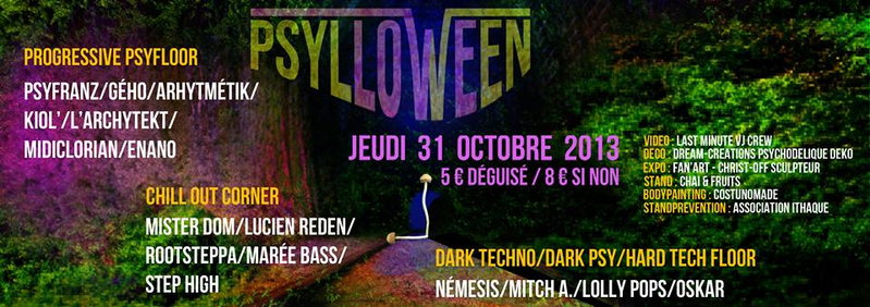Party Flyer Psylloween 31 Oct '13, 21:00