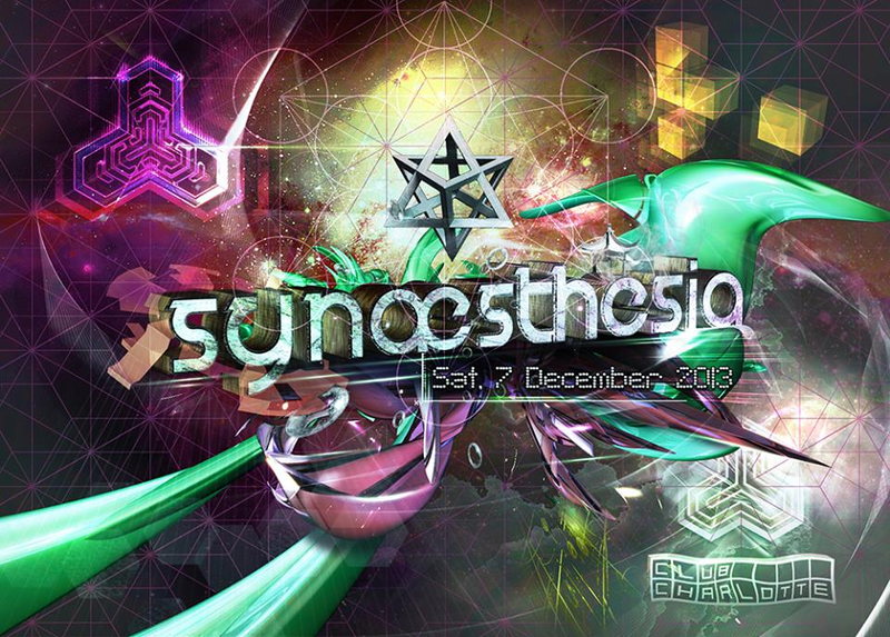 Party Flyer Synæsthesia - Part 2 w/ Dust live / AudioForm live / Goa Jonas / ChillinBerlin 7 Dec '13, 23:00