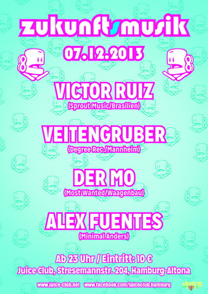 Party Flyer ZUKUNFTSMUSIK 7 Dec '13, 23:00