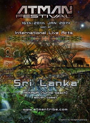 ATMAN FESTIVAL · 16 ene. 2014 · REKAWA (Sri Lanka) · goabase ॐ parties and  people