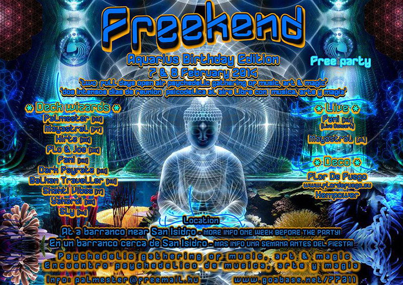 Party Flyer Freekend - Aquarius Birthday Edition 7 Feb '14, 20:00