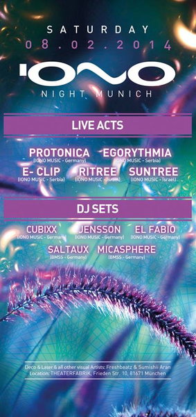 *** IONO NIGHT MUNICH *** 8 Feb '14, 22:00