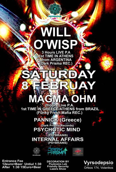 PSYBRAINS HIGHTECH EVENT 8 Feb '14, 23:30