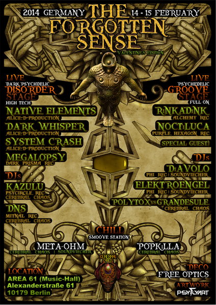 Party Flyer The Forgotten Sense - Valentine's Edition 14 Feb '14, 22:00