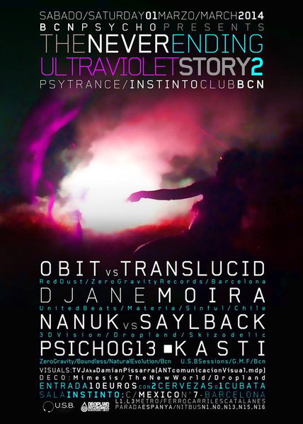 U.S.B SESSIONS PRESENTA: NEVER ENDING ULTRAVIOLET STORY . 2 · 1 Mar 14, 23:30