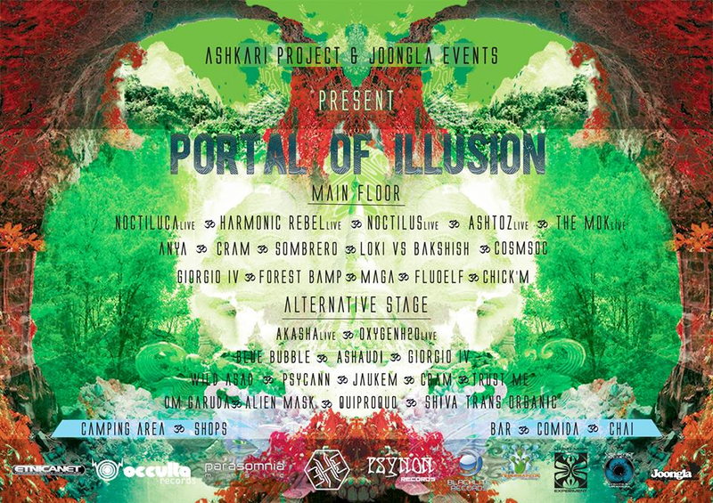 Party Flyer PORTAL OF ILLUSION - 24H OpenAir Psychedelic Gathering - 7 Jun '14, 16:00