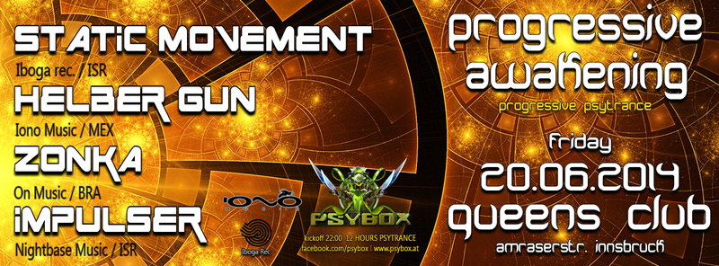 PSYBOX pres. ***PROGRESSIVE AWAKENING*** 20 Jun '14, 22:00
