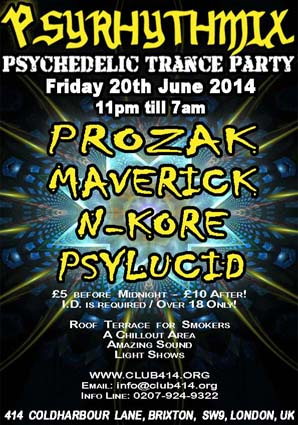 *Psyrhythmix: June Edition* 20 Jun '14, 23:00