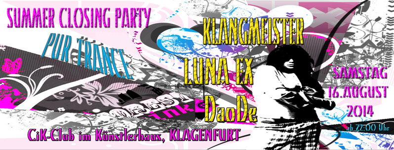 CiK Sommer Closing Party 16 Aug '14, 22:00