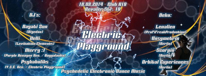 Party Flyer Electric Playground 16 Aug '14, 23:00