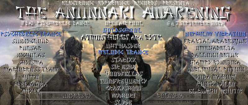 Party Flyer THE ANUNNAKI AWAKENING - La leggenda degli dèi scesi dal cielo // 3day 6 Sep '14, 09:00