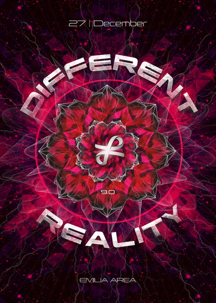 Party Flyer DIFFERENT REALITY 9.0 - Lyctum live 27 Dec '14, 22:30