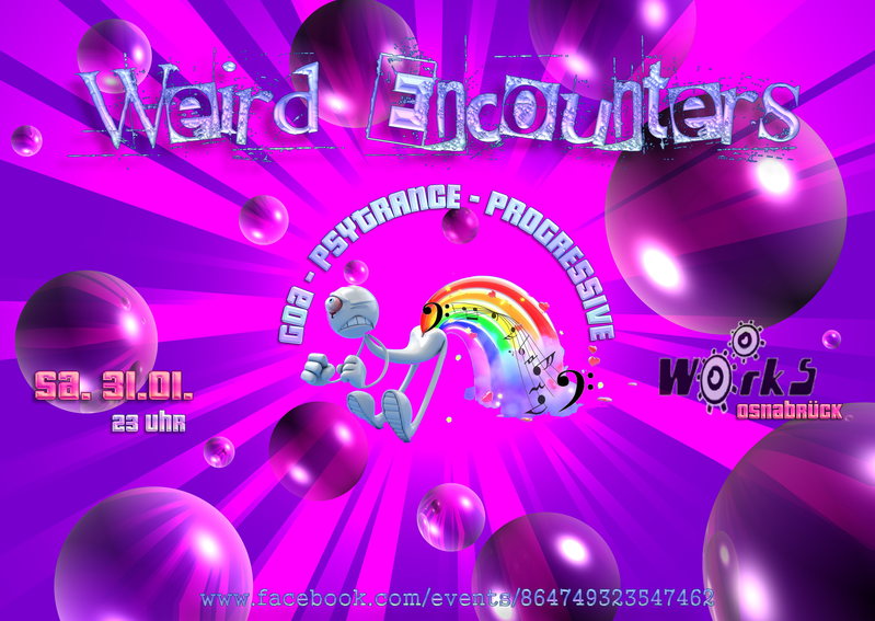 Party Flyer Weird Encounters 31 Jan '15, 23:00