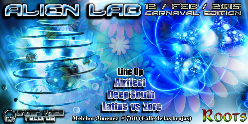 Party Flyer Alien LAB | Carnaval Edition | Indoor Party 13 Feb '15, 22:00